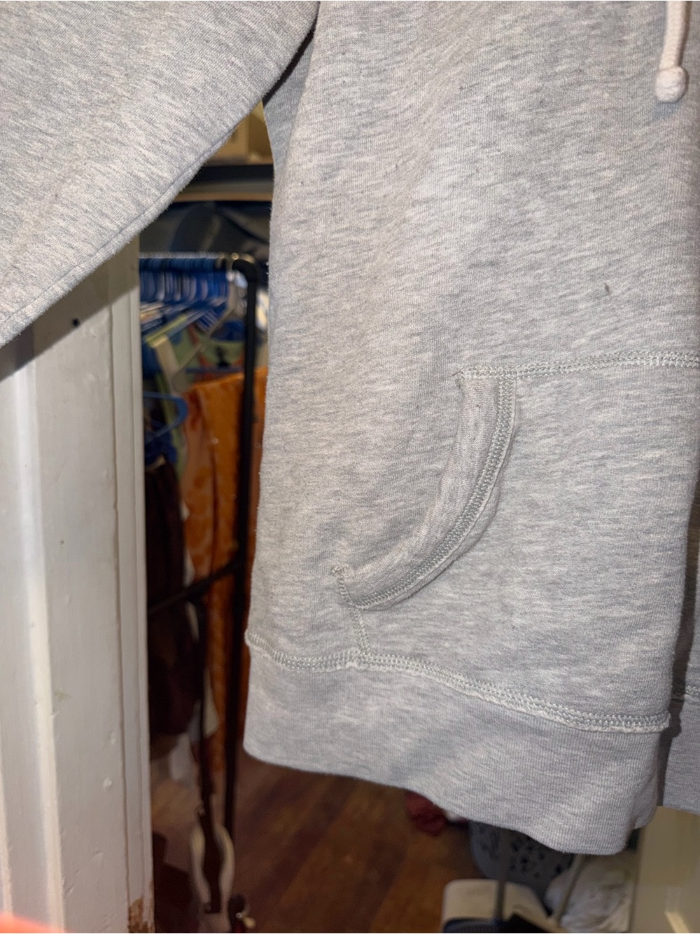 Vintage Hollister Logo Gray Rope Hoodie - Picture 3 of 9